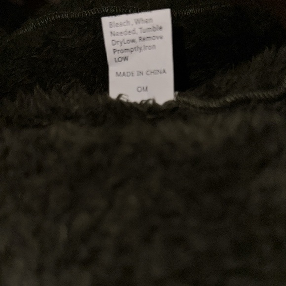 Dark Green Miss Sparkling Sherpa Jacket - Size M - Picture 7 of 7